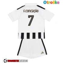 Otroške Nogometnih dresov Juventus Francisco Conceicao #7 Domači 2026-27 Kratki rokavi (+ hlače)